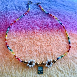 BMO glass bead hand made choker necklace